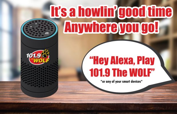 Alexa, Play 101.9 The WOLF!
