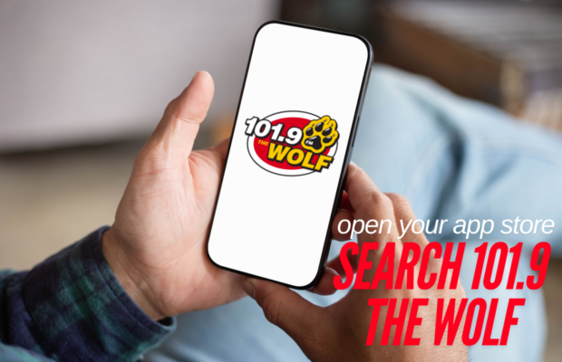 Open Your App Store, Search 101.9 The Wolf